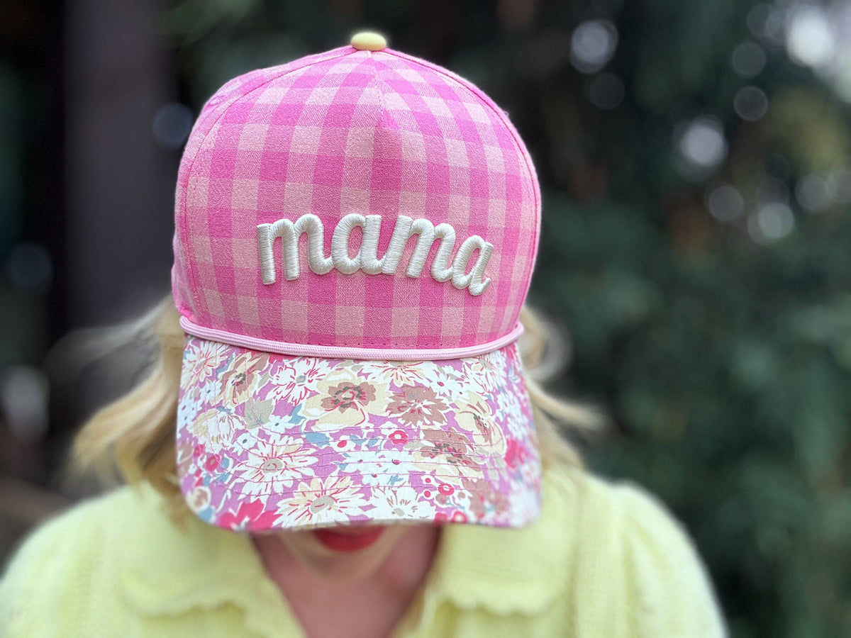 Mama Gingham + Floral Hat