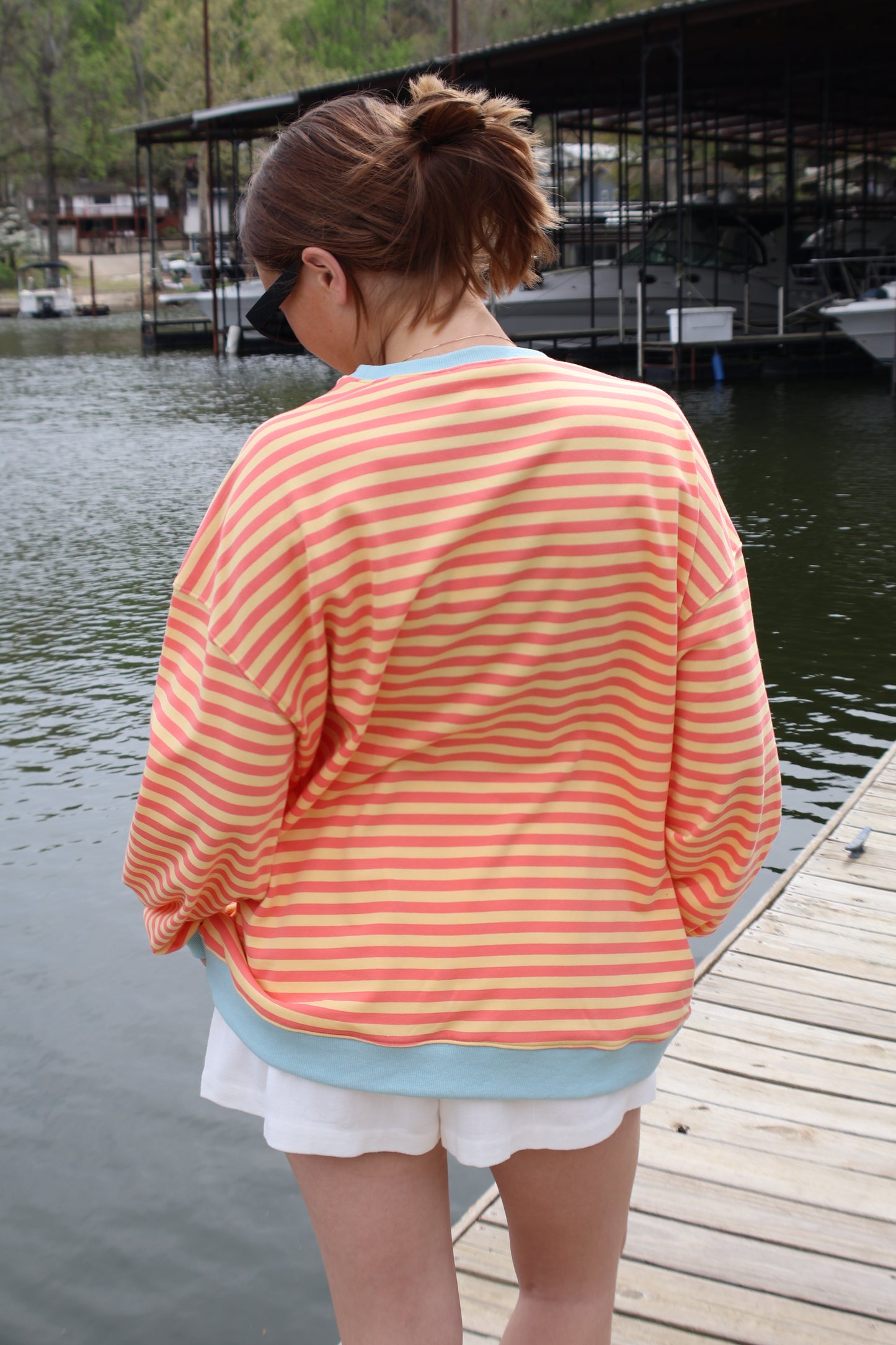 Multi Color Striped Sweatshirt