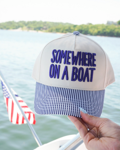 Somewhere On A Boat Hat