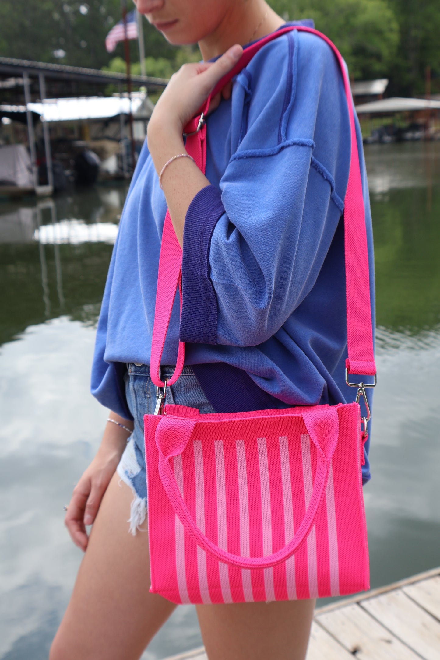 Cabana Stripe Mini Tote