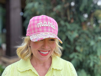 Mama Gingham + Floral Hat